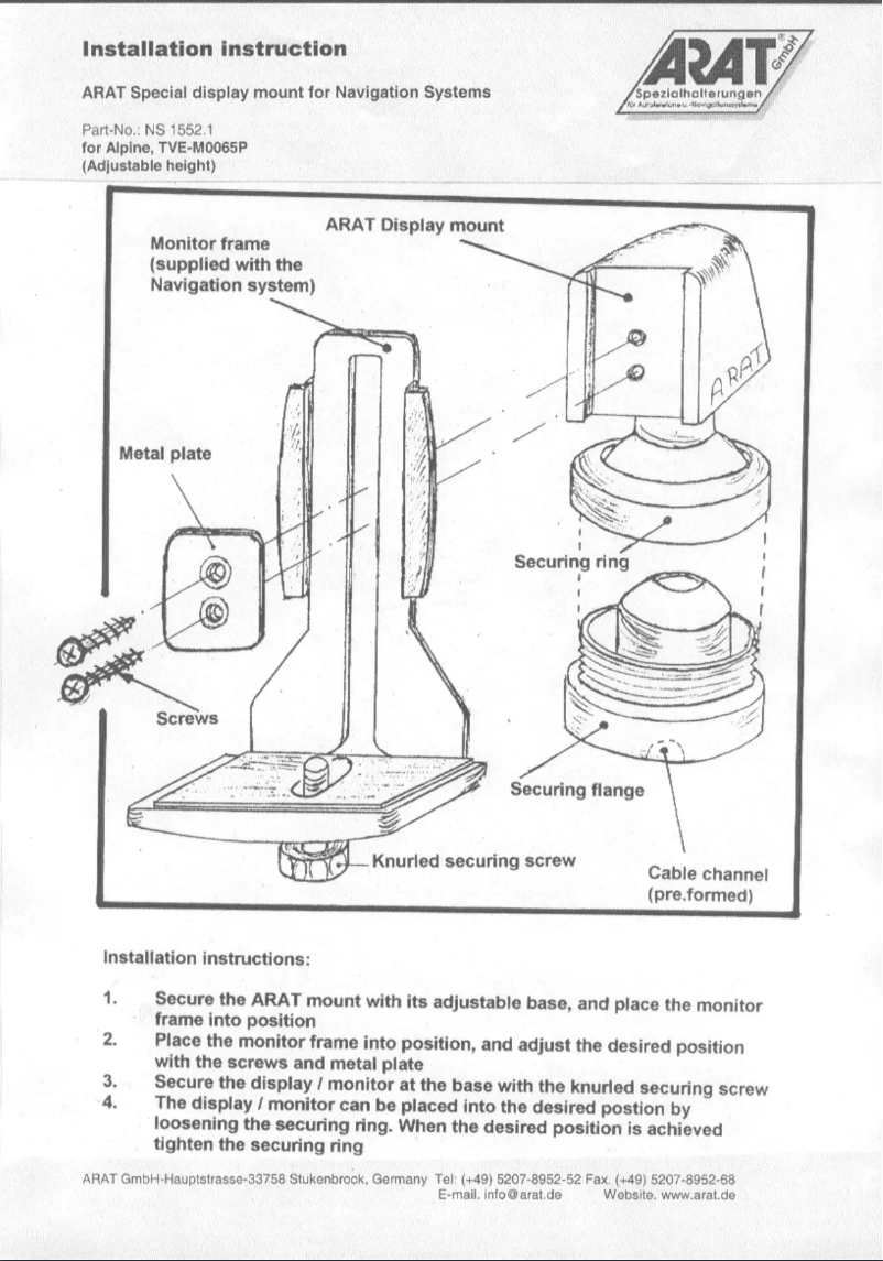 Imagen de la primera página del manual del dispositivo NS1552.1