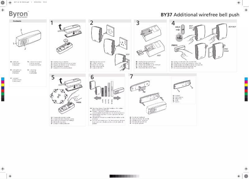Imagen de la primera página del manual del dispositivo BY37