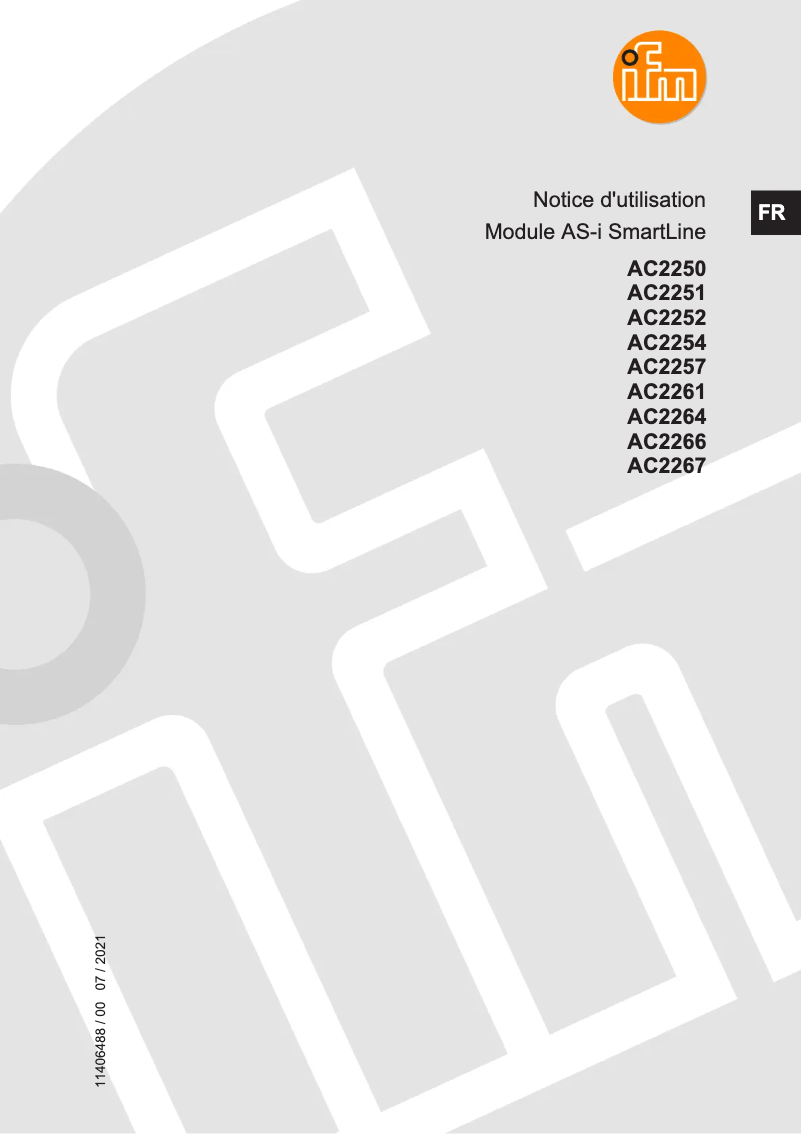 Imagen de la primera página del manual del dispositivo AC2257