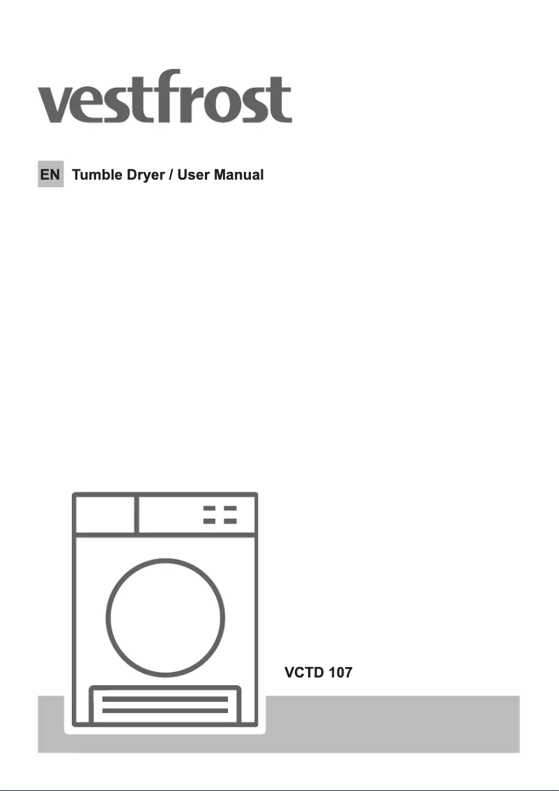 Página 1 del manual Manual de usuario Vestfrost VCTD 107