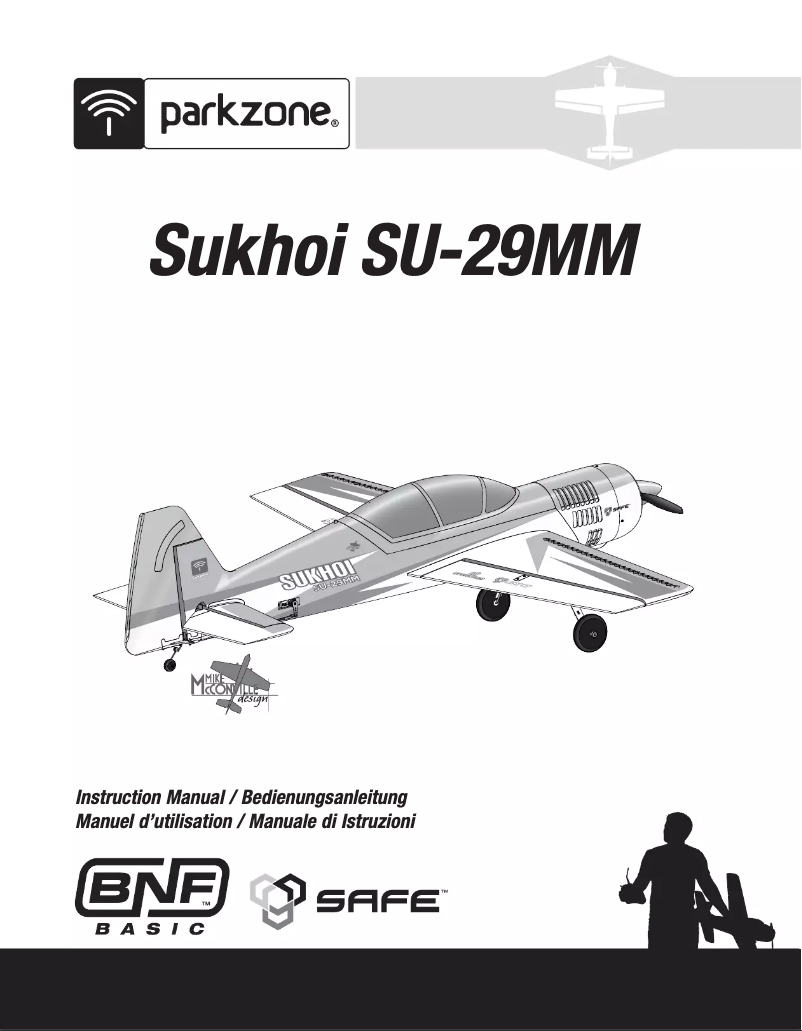 Página 1 del manual Manual de usuario ParkZone Sukhoi SU-29MM