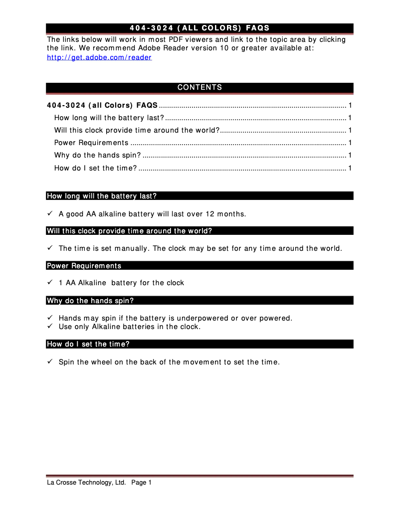 Imagen de la primera página del manual del dispositivo 404-3024P