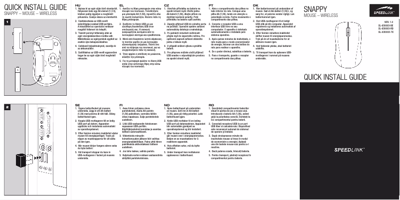 Página nº 1 - Manual de usuario Speed-Link Snappy SL-630003-TE