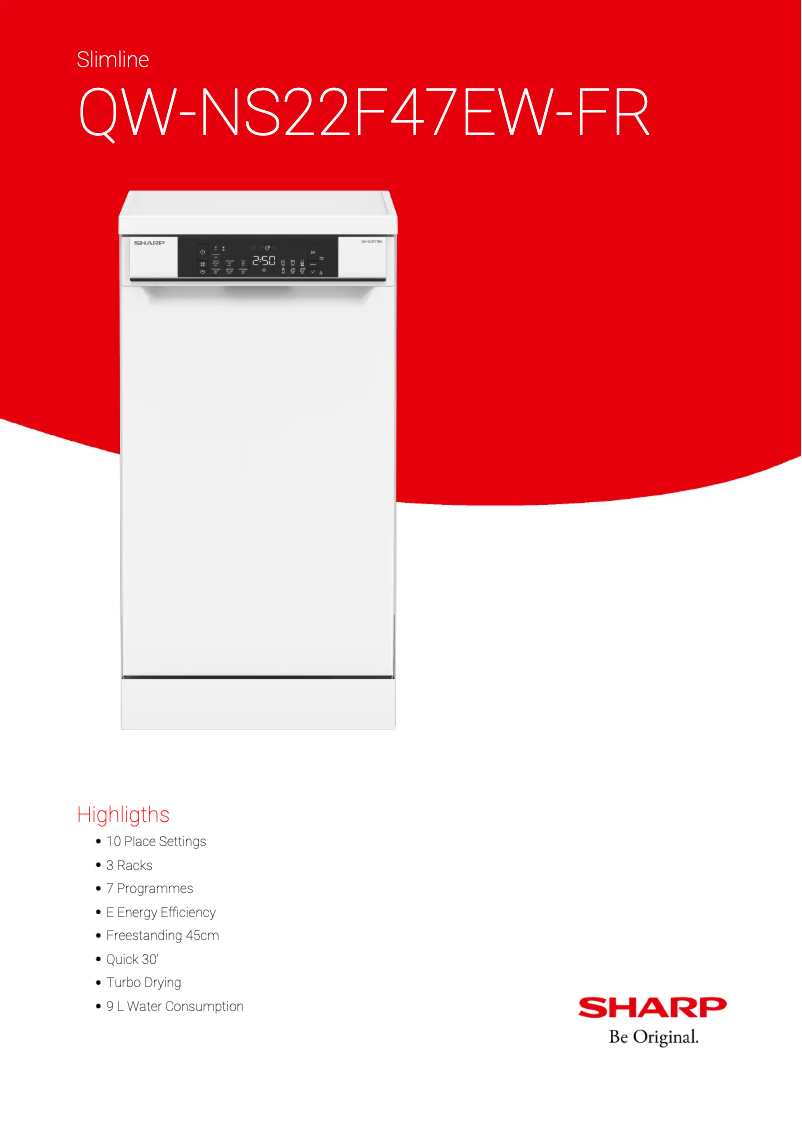 Imagen de la primera página del manual del dispositivo QW-NS22F47EW-FR