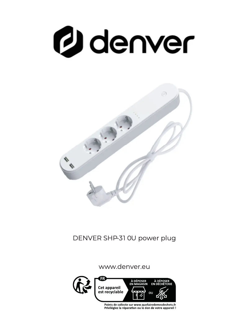 Página nº 1 - Manual de usuario Denver SHP-310