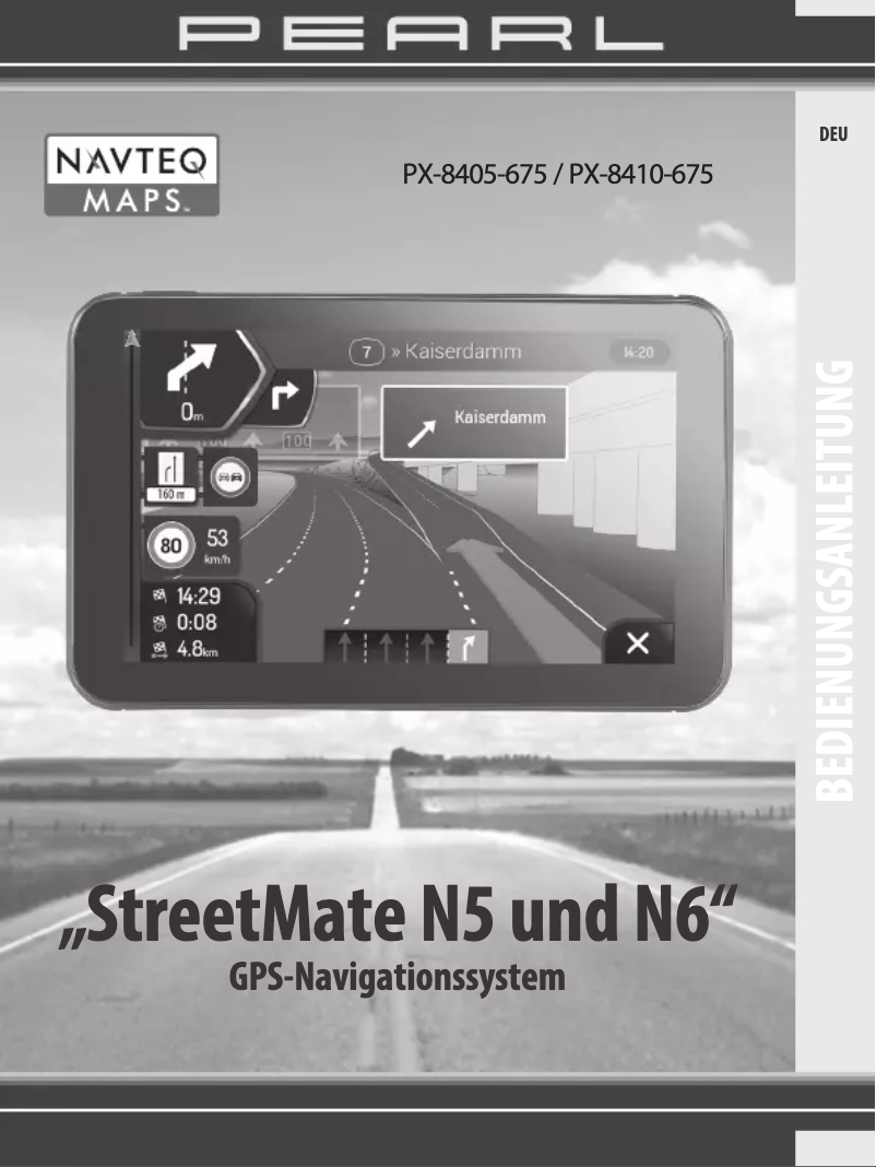 Imagen de la primera página del manual del dispositivo StreetMate N5