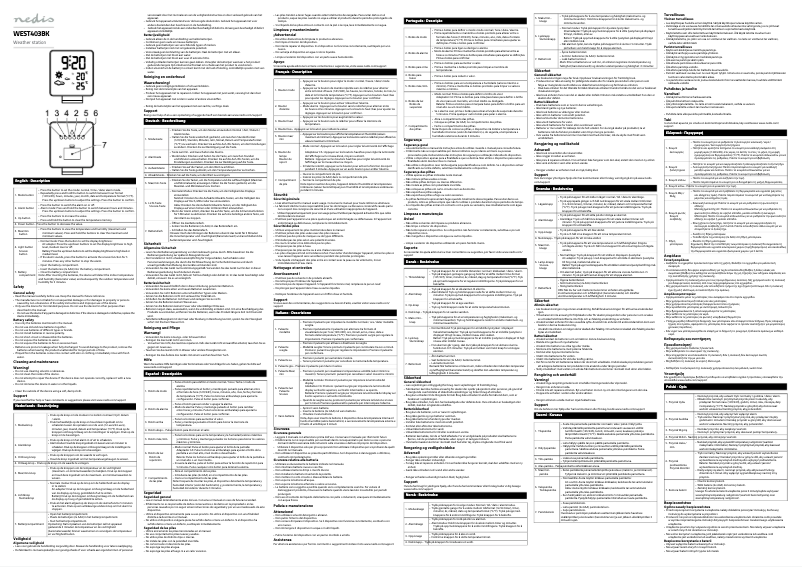 Página 1 del manual Manual de usuario Nedis WEST403BK