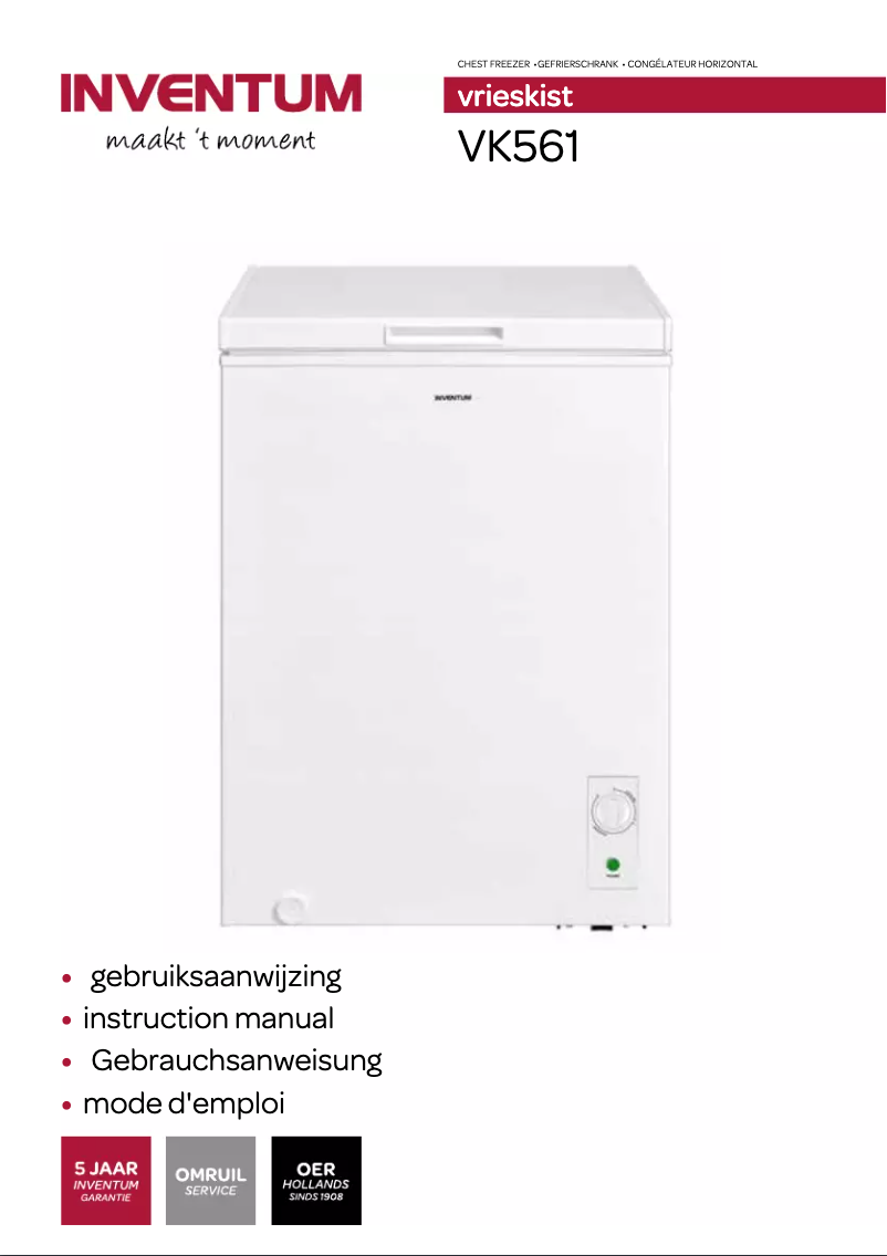 Imagen de la primera página del manual del dispositivo VK561