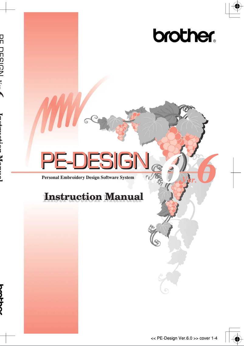 Página 1 del manual Manual de usuario Brother PE-Design 6.0