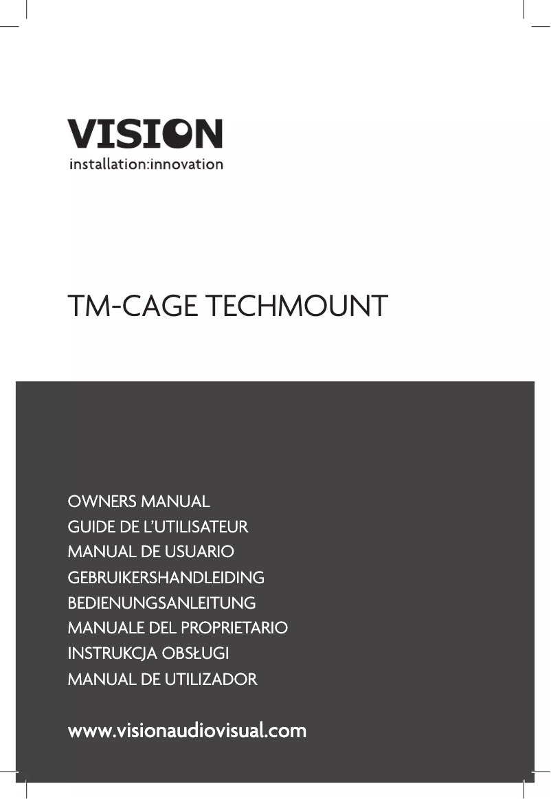 Imagen de la primera página del manual del dispositivo TM-CAGE100