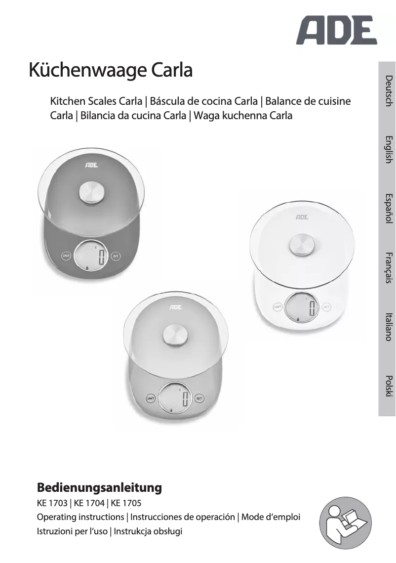 Página 1 del manual Manual de usuario ADE Carla KE 1705