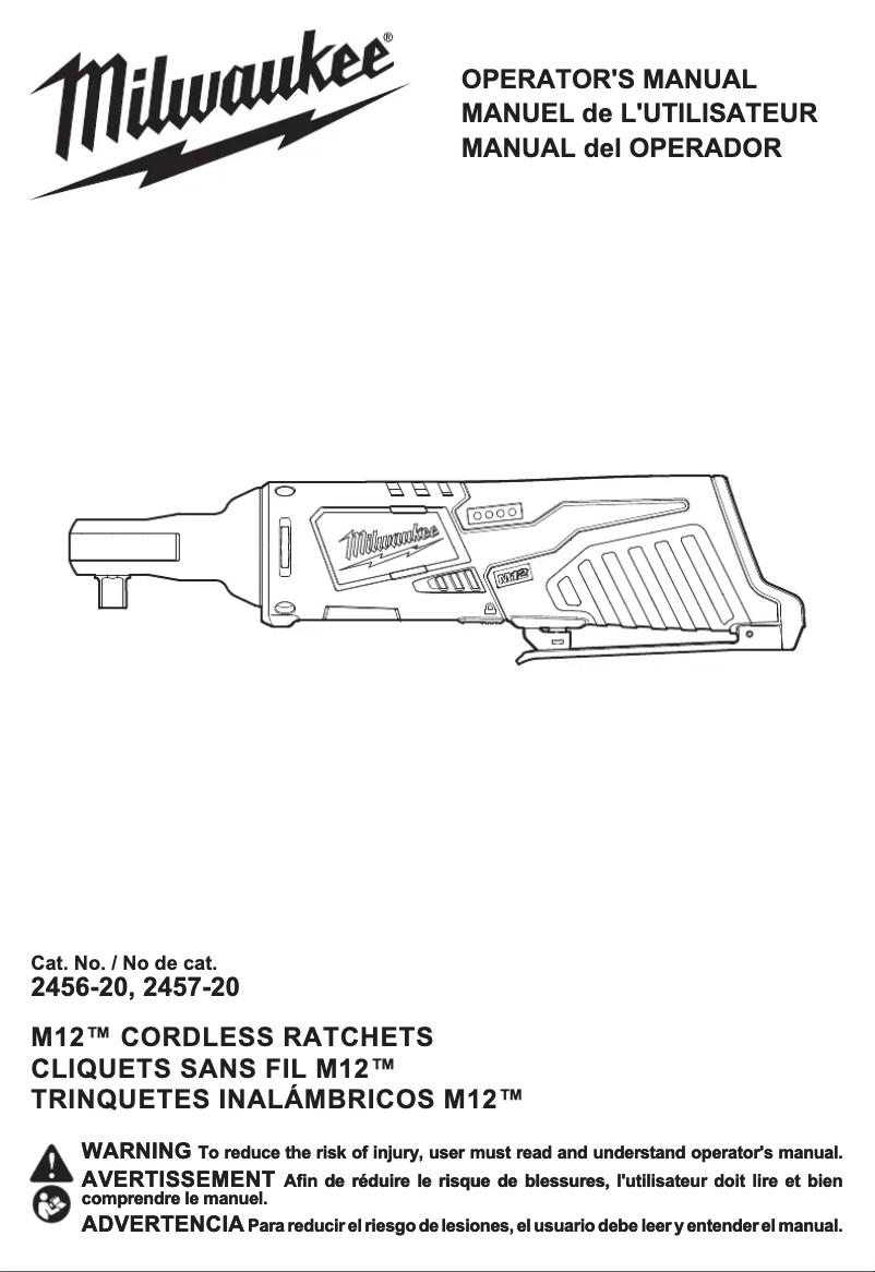 Imagen de la primera página del manual del dispositivo M12 2457-21