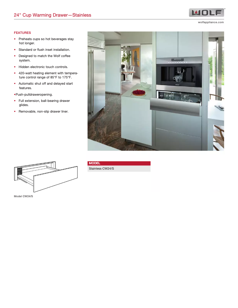 Imagen de la primera página del manual del dispositivo CW24/S