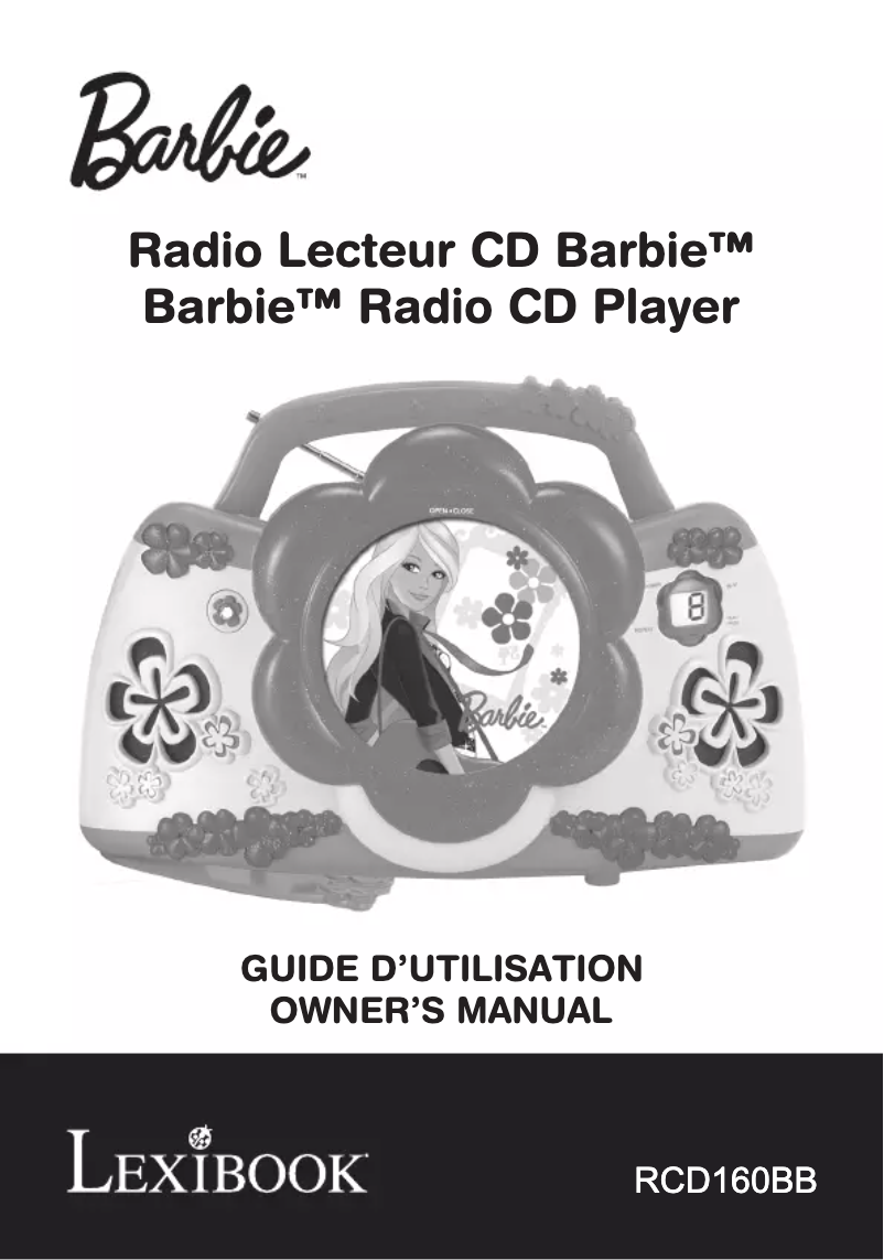 Página nº 1 - Manual de usuario Lexibook RCD160BB