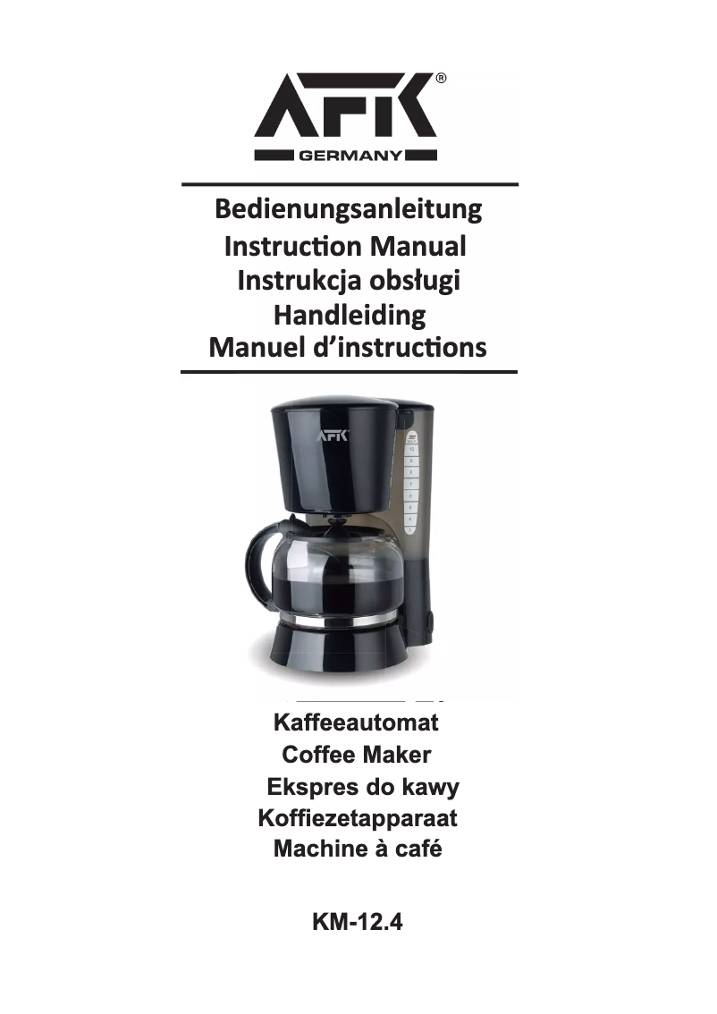 Página nº 1 - Manual de usuario AFK KM-12.4