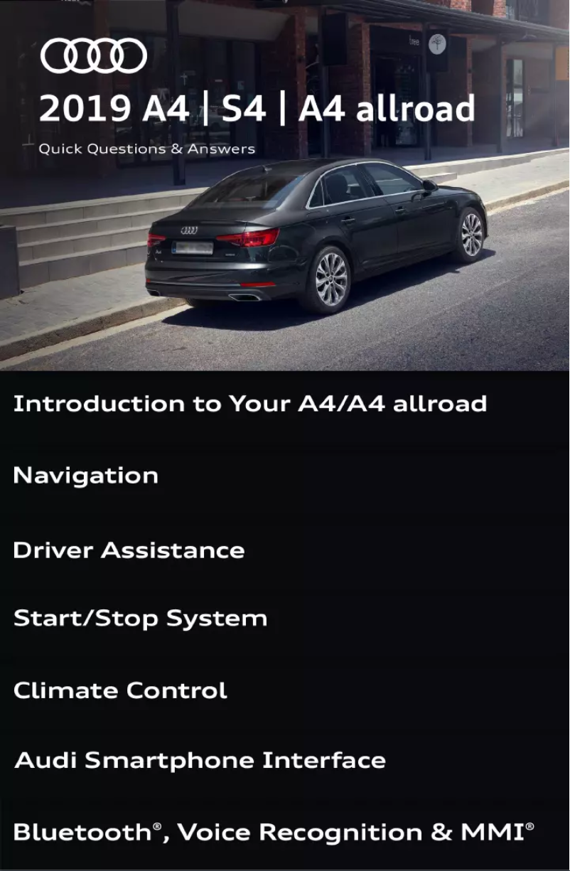 Imagen de la primera página del manual del dispositivo S4 (2019)