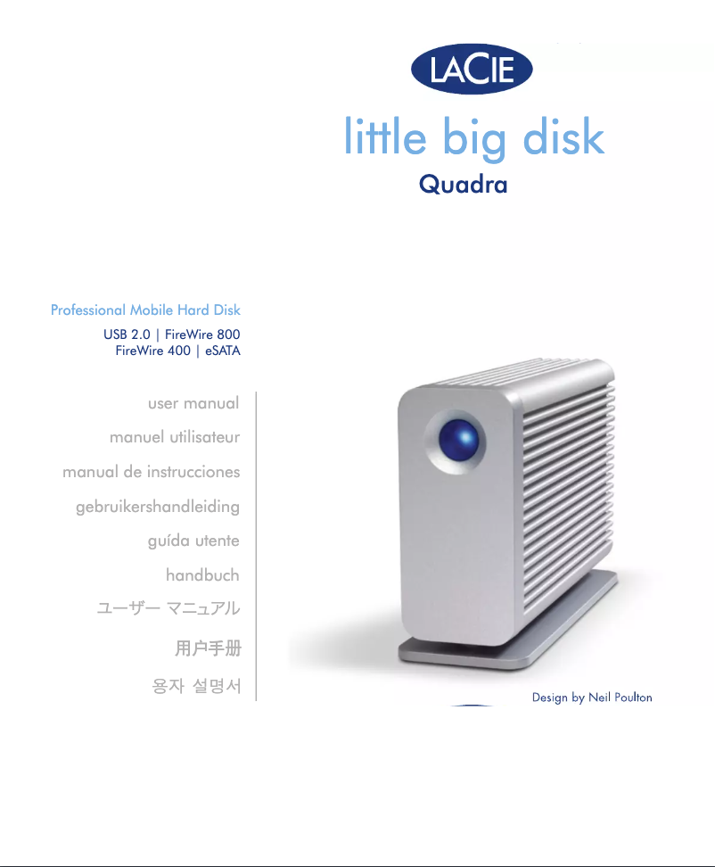 Página nº 1 - Manual de usuario LaCie Little Big Disk Quadra