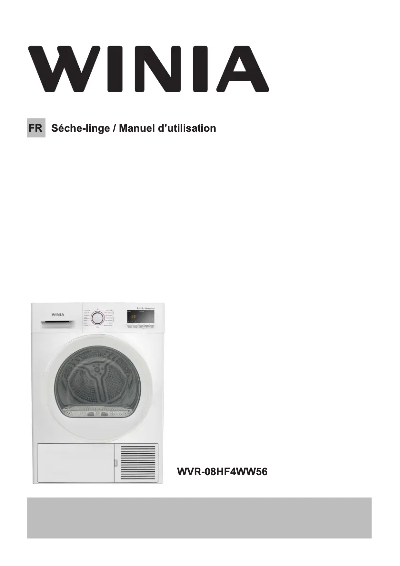 Imagen de la primera página del manual del dispositivo WVR-08HF4WW56