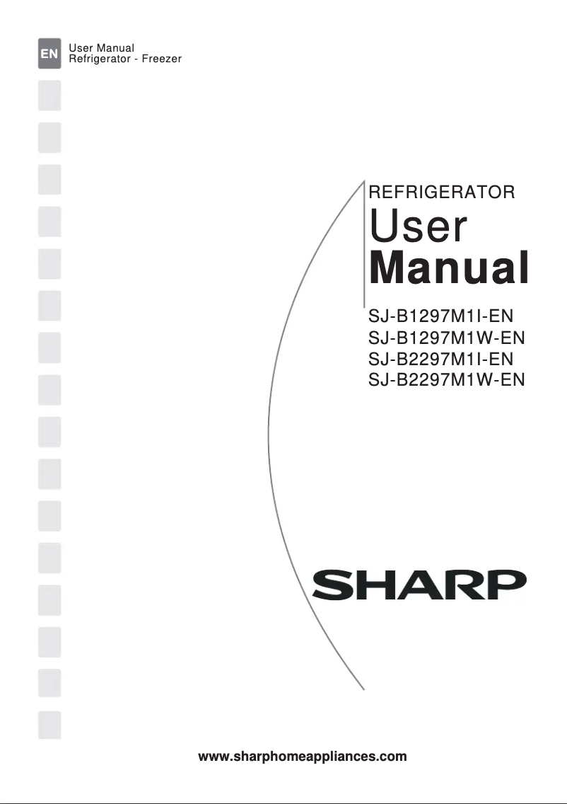 Página 1 del manual Manual de usuario Sharp SJ-B2297M1W