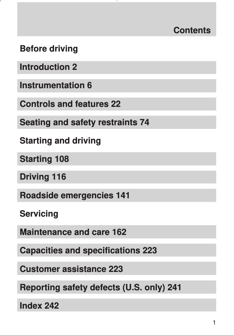 Imagen de la primera página del manual del dispositivo Contour (2000)