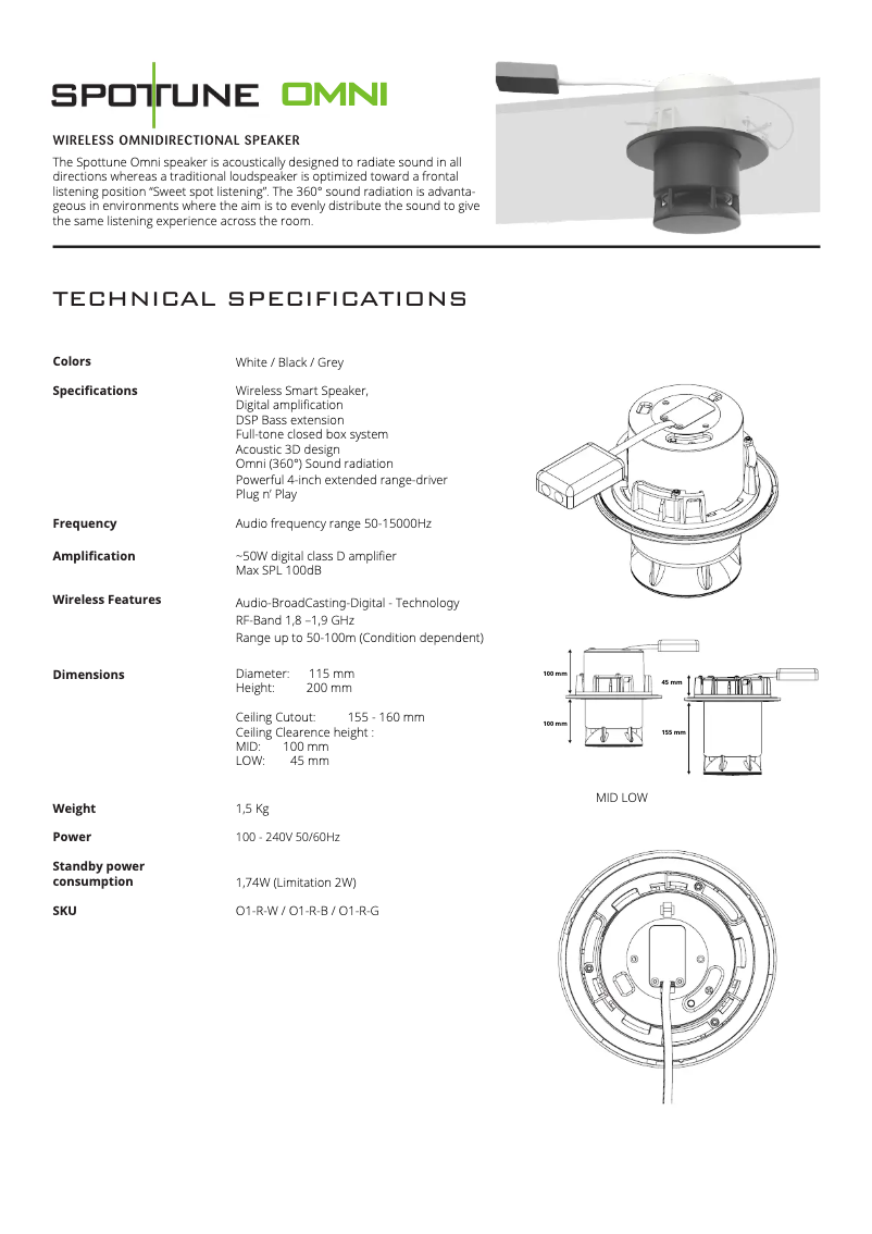 Imagen de la primera página del manual del dispositivo OMNI-REC/WS