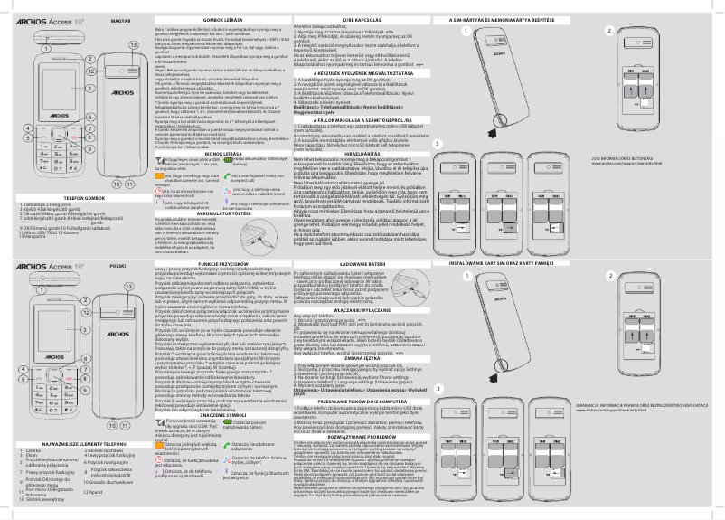 Página nº 1 - Manual de usuario Archos Access 18F