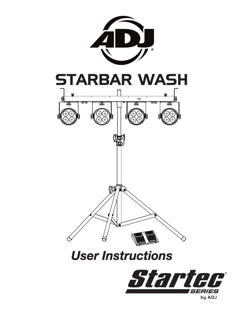 Página nº 1 - Manual de usuario American DJ Starbar Wash