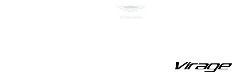 Página 1 del manual Manual de usuario Aston Martin Virage (2012)
