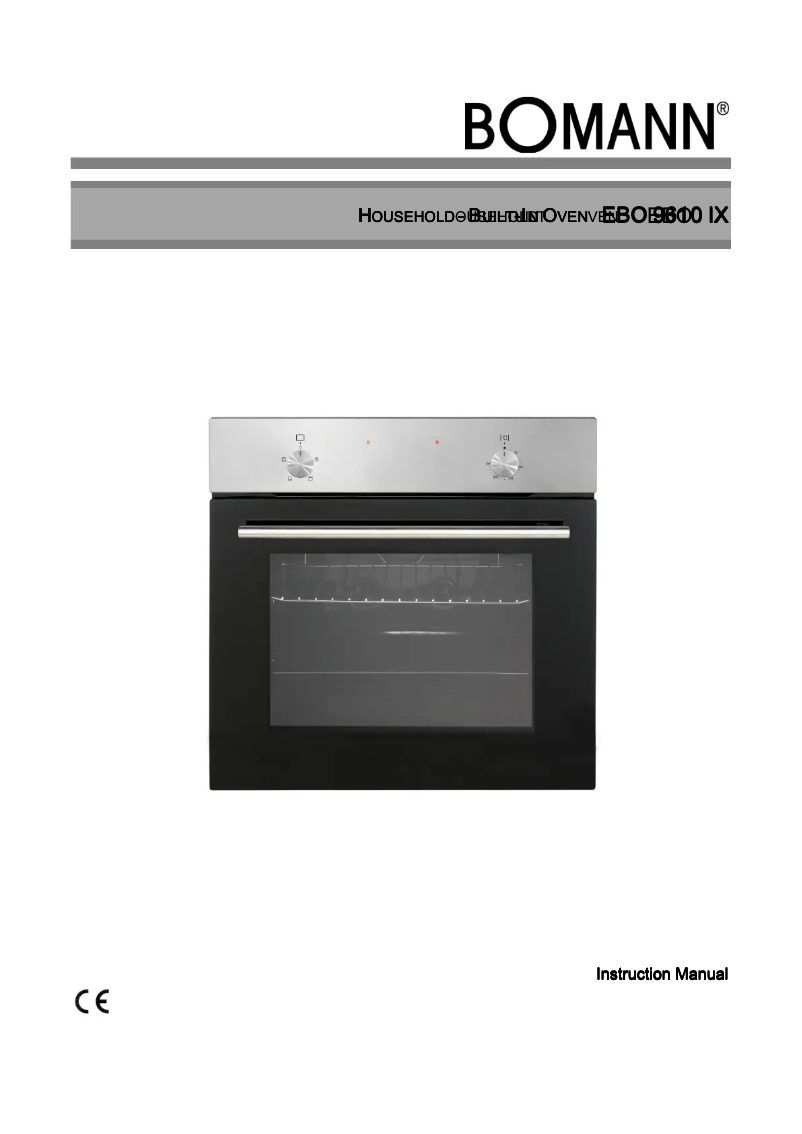Página 1 del manual Manual de usuario Bomann EBO 9610 IX