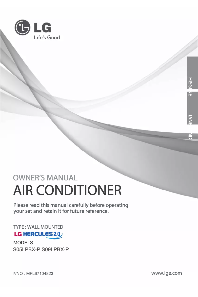 Página 1 del manual Manual de usuario LG SN05LPBX-P