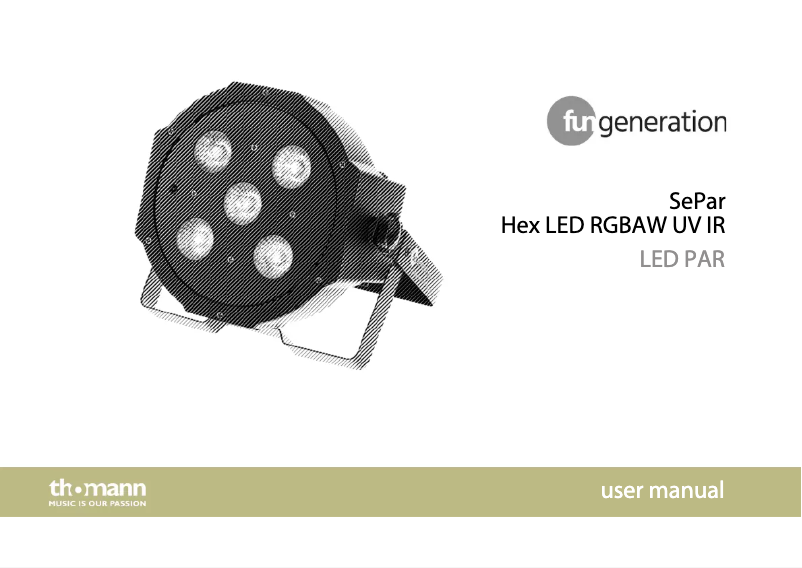 Imagen de la primera página del manual del dispositivo SePar Hex