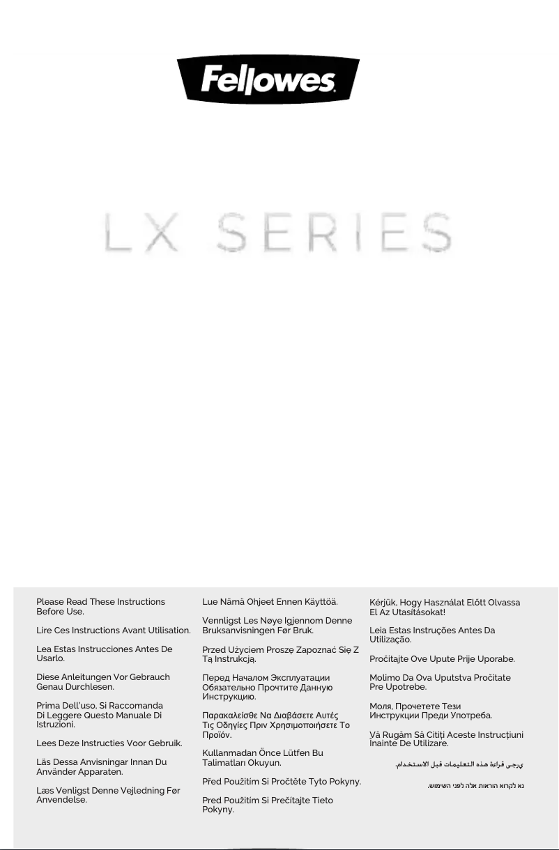 Página 1 del manual Manual de usuario Fellowes Powershred LX221