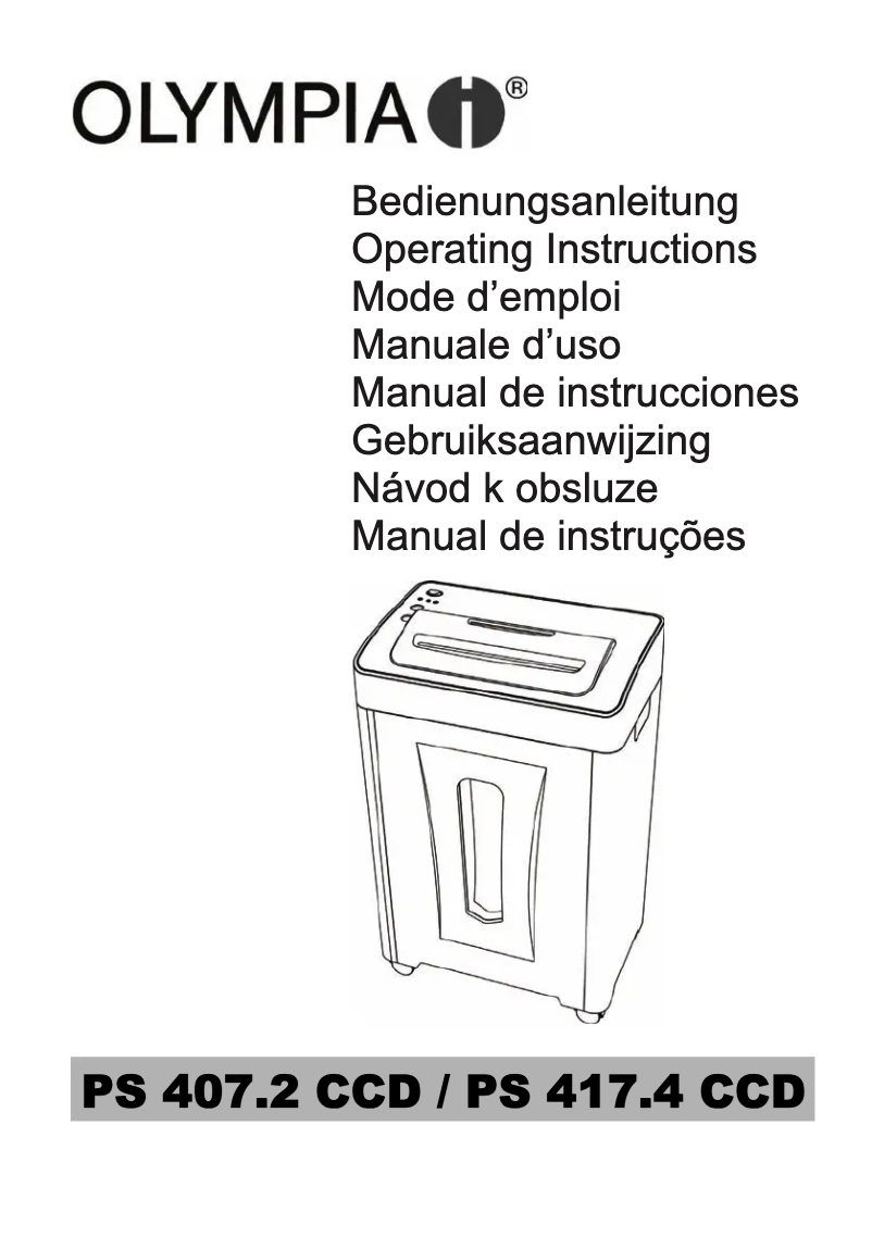 Imagen de la primera página del manual del dispositivo PS 407.2 CCD