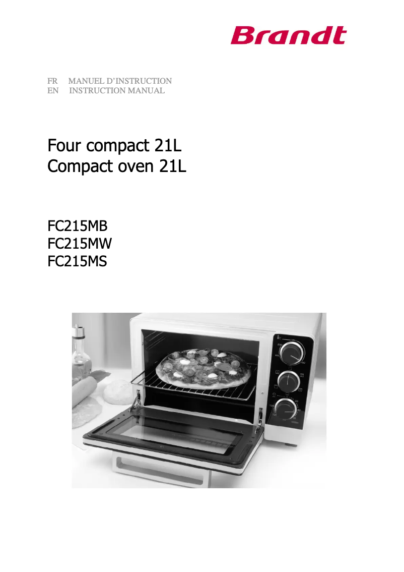 Imagen de la primera página del manual del dispositivo FC215MB