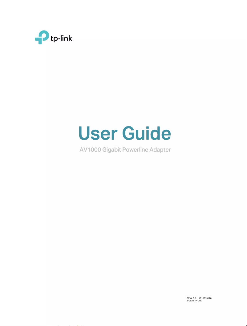 Imagen de la primera página del manual del dispositivo TL-PA717