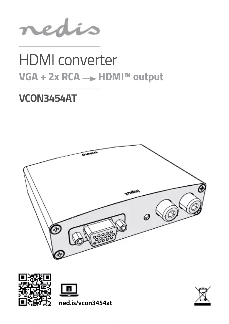 Imagen de la primera página del manual del dispositivo VCON3454AT