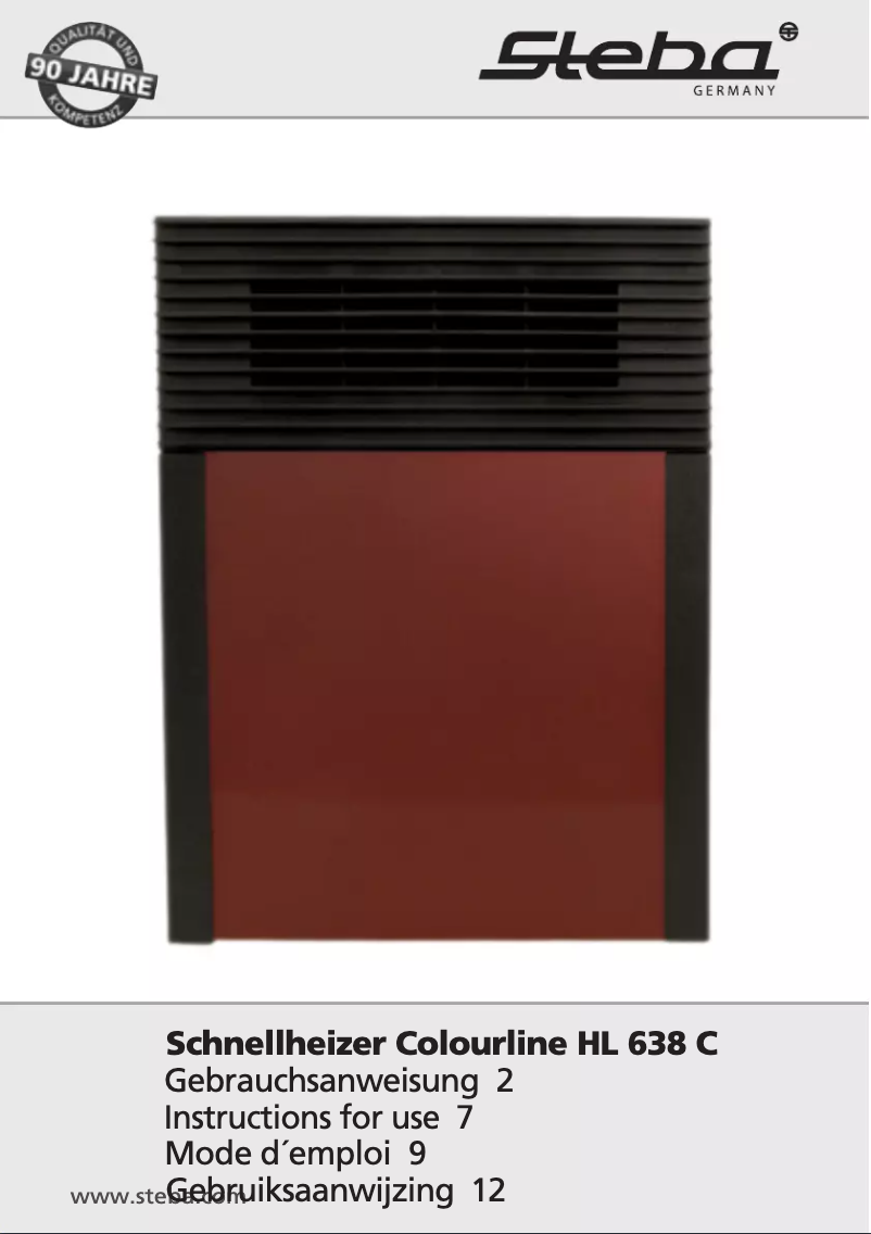 Página 1 del manual Manual de usuario Steba HL 638 C2