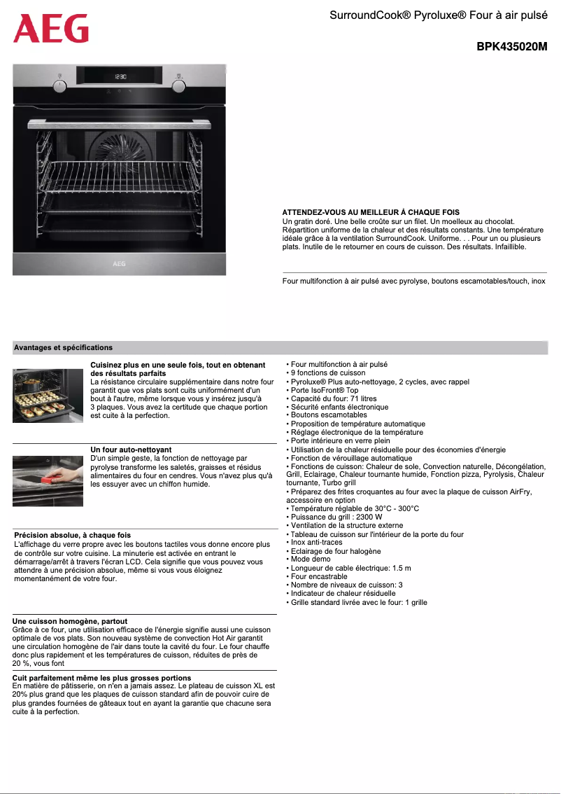 Imagen de la primera página del manual del dispositivo BPK435020M