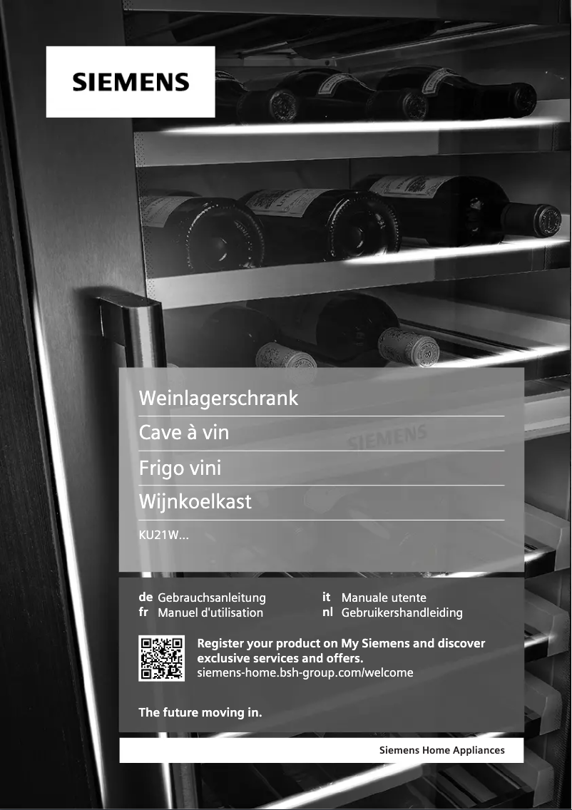 Imagen de la primera página del manual del dispositivo KU21WAHG0