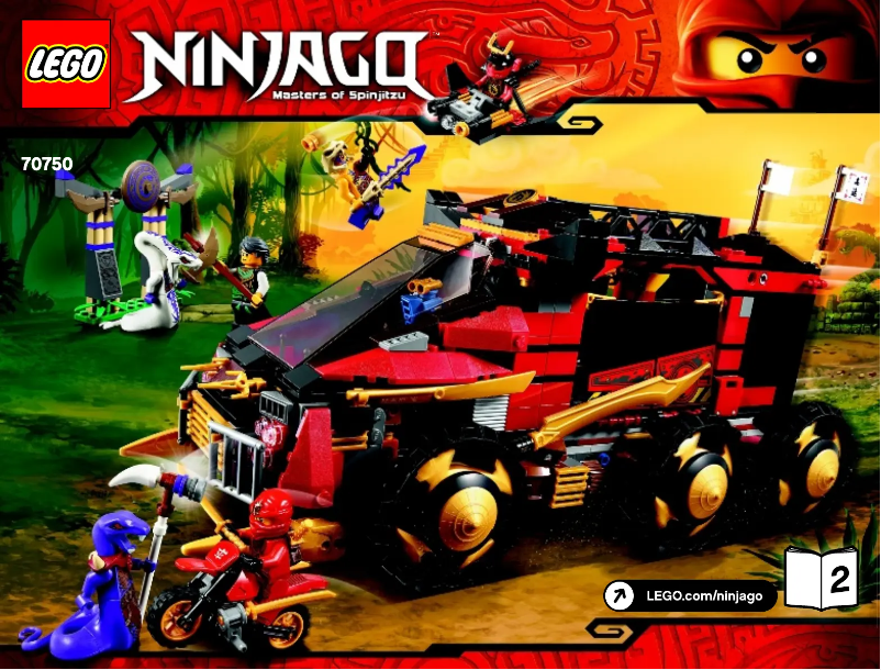 Imagen de la primera página del manual del dispositivo Ninjago 70750