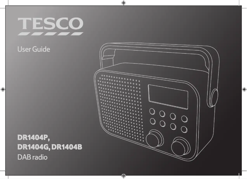 Página 1 del manual Manual de usuario Tesco DR1404B