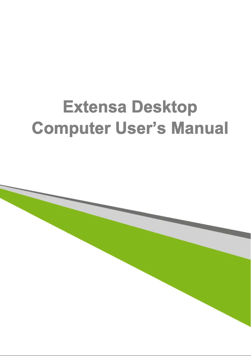 Imagen de la primera página del manual del dispositivo Extensa EX2610G