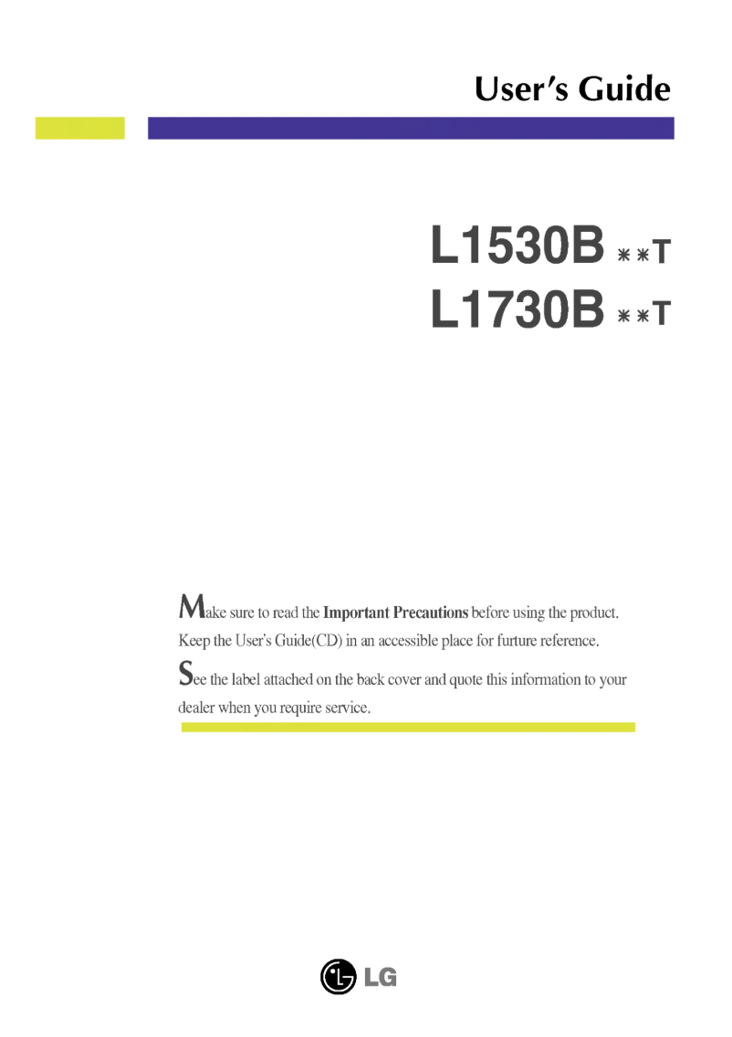 Imagen de la primera página del manual del dispositivo L1530BSNT