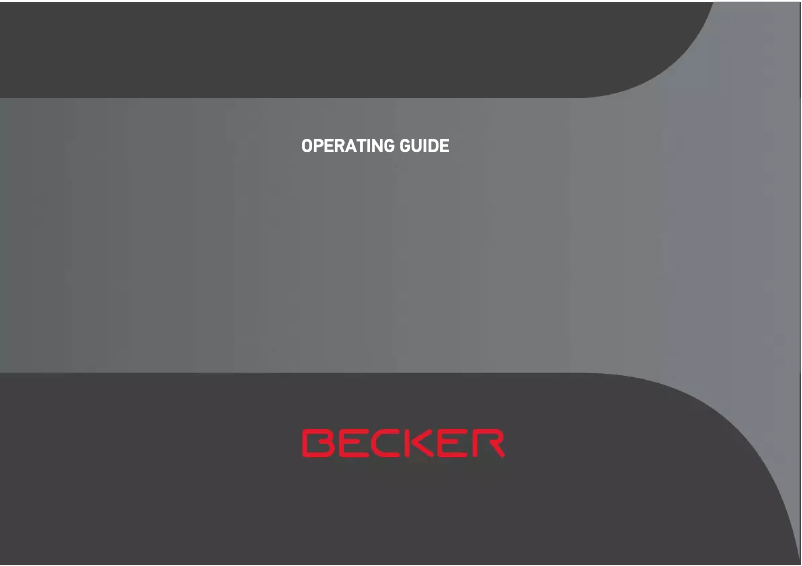 Página 1 del manual Manual de usuario Becker Active.6S EU Plus