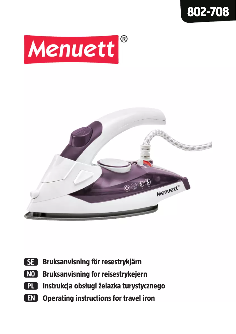 Imagen de la primera página del manual del dispositivo 802-708