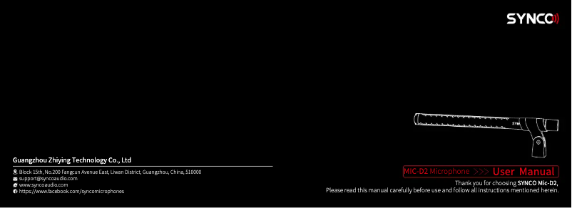 Página 1 del manual Manual de usuario Synco MIC-D2