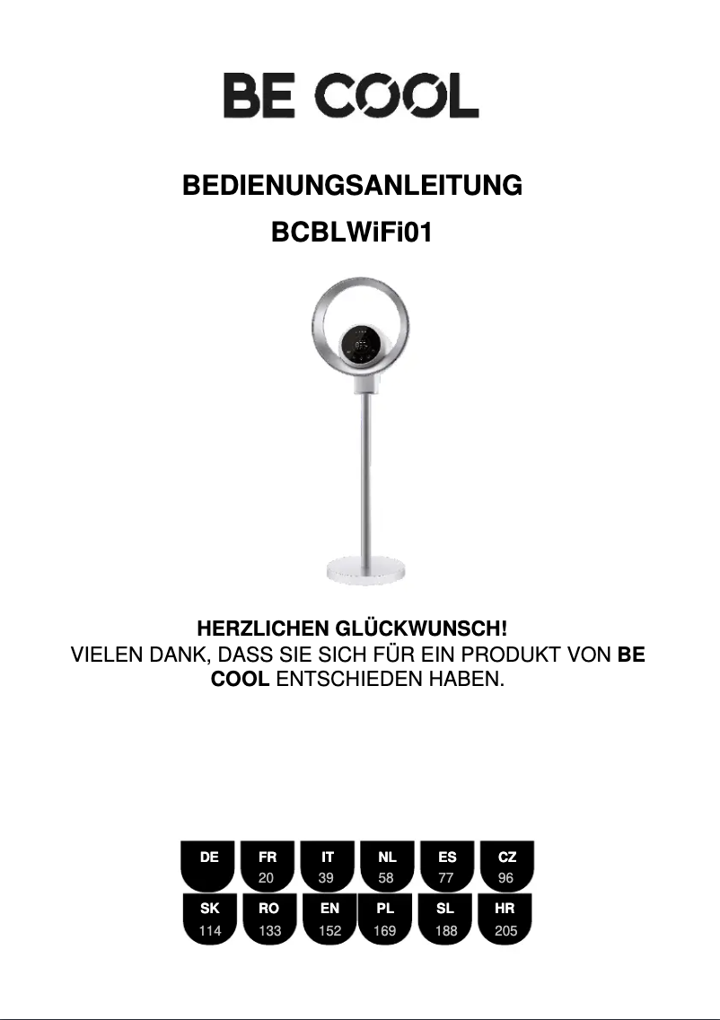 Página 1 del manual Manual de usuario Be Cool BCBFLWiFi01