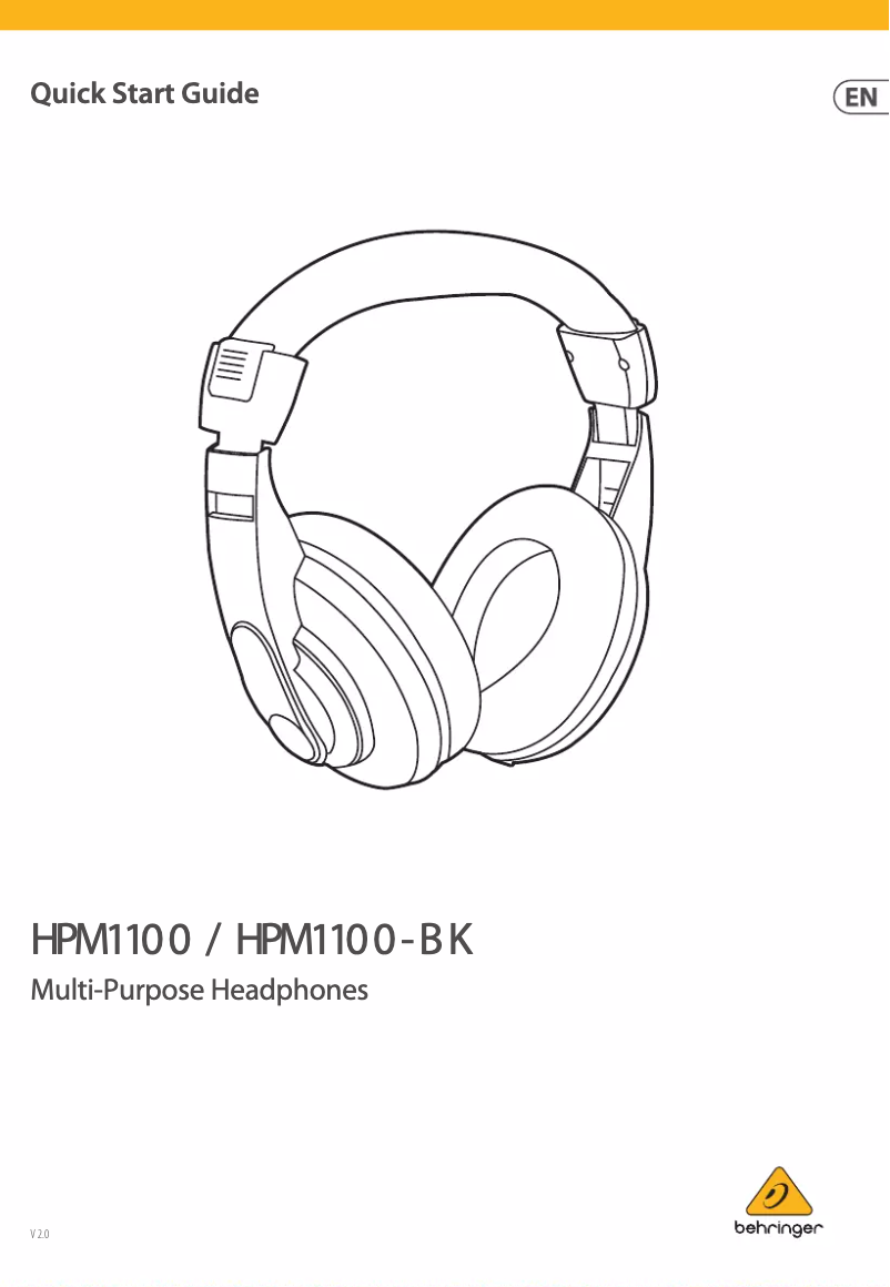 Imagen de la primera página del manual del dispositivo HPM1100