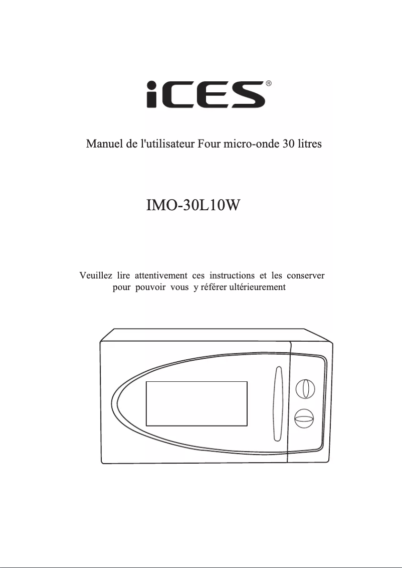Imagen de la primera página del manual del dispositivo IMO-30L10W