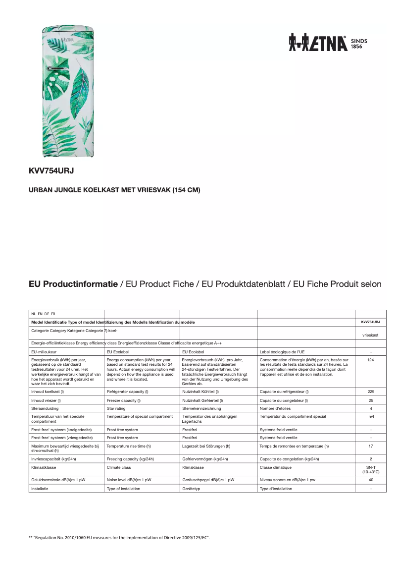 Imagen de la primera página del manual del dispositivo KVV754URJ